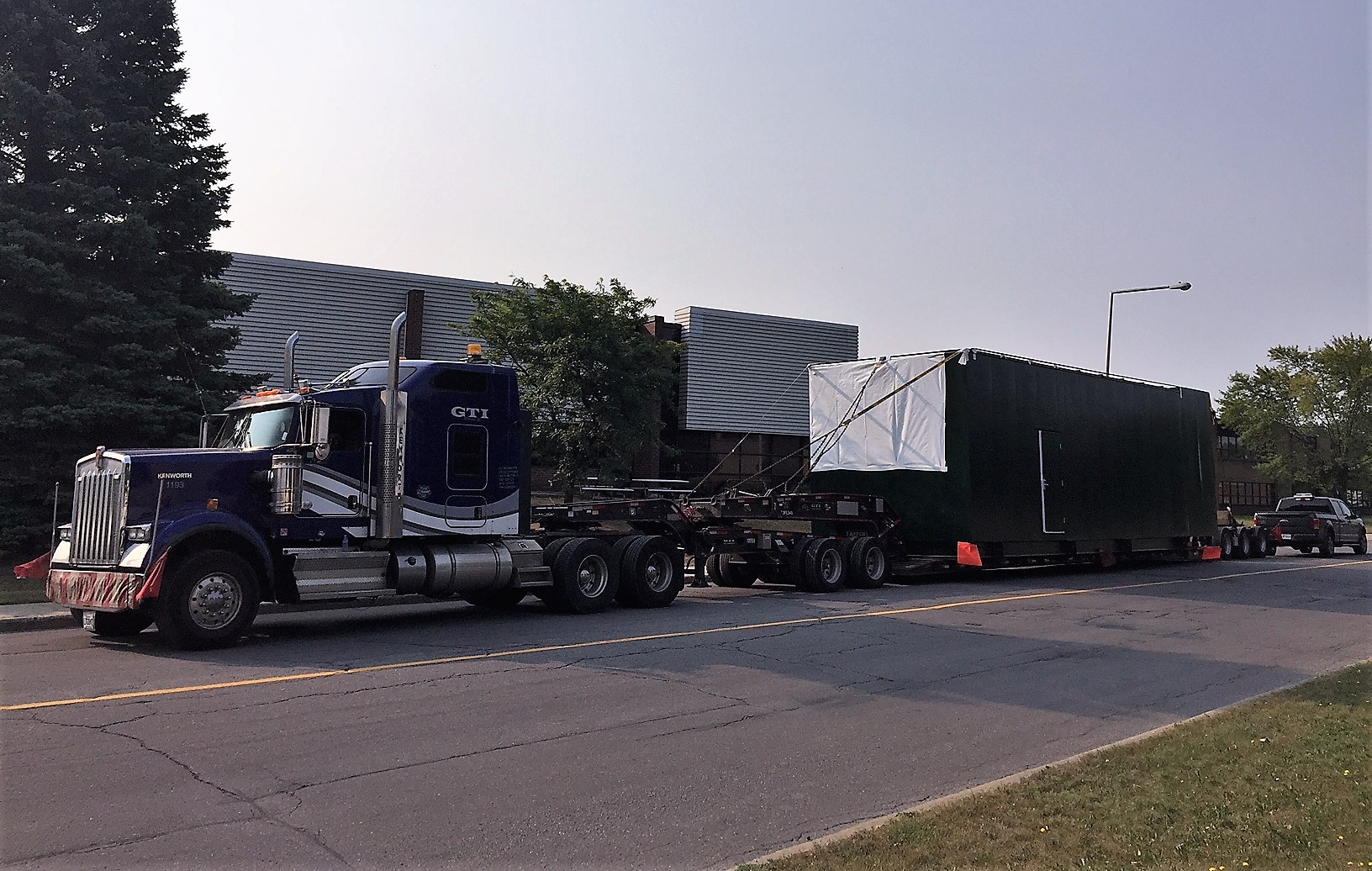 Generator truck transport