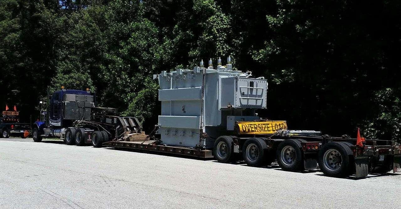 75 000 lbs transformer transport by truck